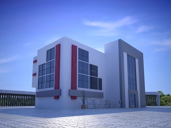 3d model scene company building - Company building by Ralf128