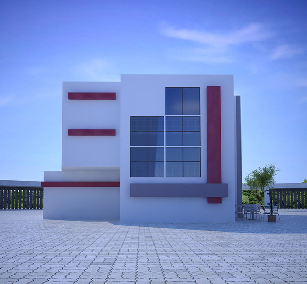 3d model scene company building - Company building by Ralf128
