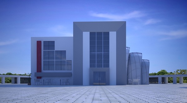 3d model scene company building - Company building by Ralf128