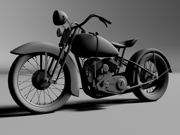 3ds max harley davidson vl - Harley-Davidson VL 1934 by Gonzo_3d