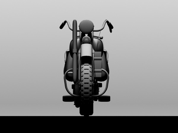 harley-davidson wla 3d obj - Harley-Davidson WLA 1942 WWII by Gonzo_3d
