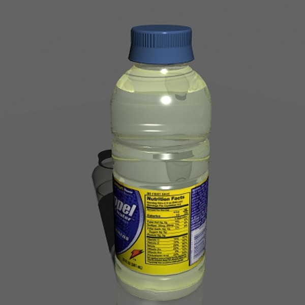 3d model water bottle - Water Bottle... by mostlysquare