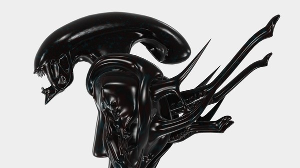 gigers alien 3d model - Xenomorph Alien Warrior... by Insect.Digital.Alchemy