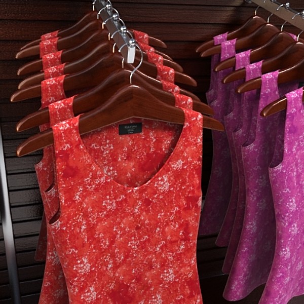3d women blouse display model - blouses 4 display by monkeyodoom
