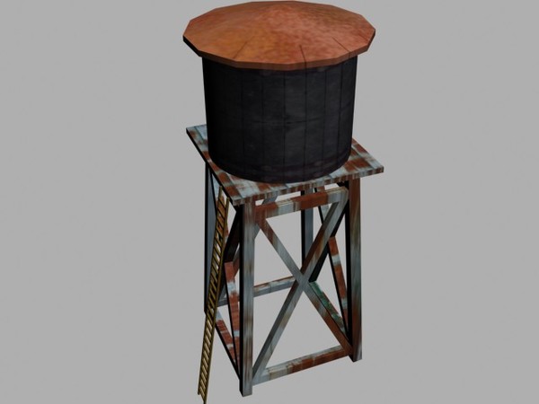 water tower 3d max - water tower1.max by Animation Anchor Line
