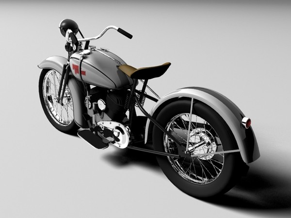3ds max harley davidson vl - Harley-Davidson VL 1934 by Gonzo_3d