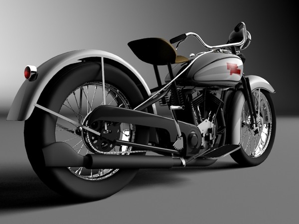 3ds max harley davidson vl - Harley-Davidson VL 1934 by Gonzo_3d