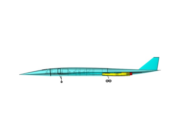 3ds tupolev tu-444 supersonic business jet - Tupolev Tu-444 Supersonic Business Jet Assembly Model by RodgerSaintJohn