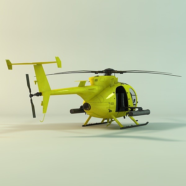3d little bird hughes model - Hughes MH-6 Little Bird by TiRex3D