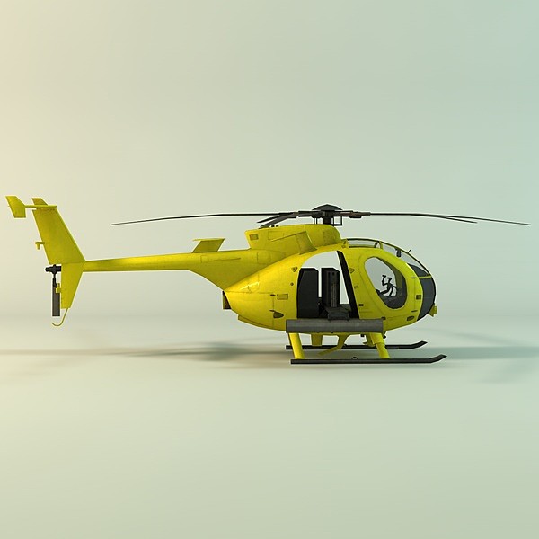 3d little bird hughes model - Hughes MH-6 Little Bird by TiRex3D