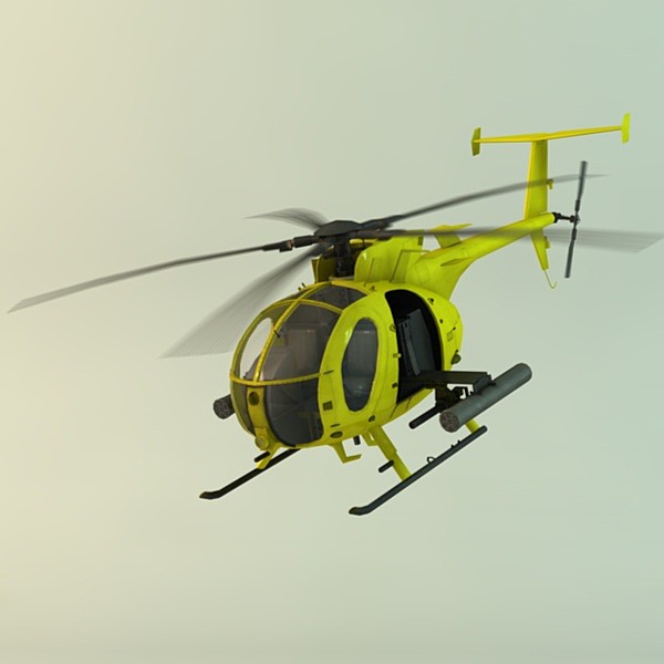 3d little bird hughes model - Hughes MH-6 Little Bird by TiRex3D