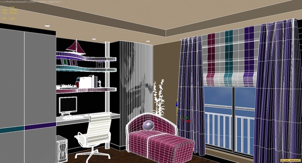3d modern child design model - Kids Room by solarseas
