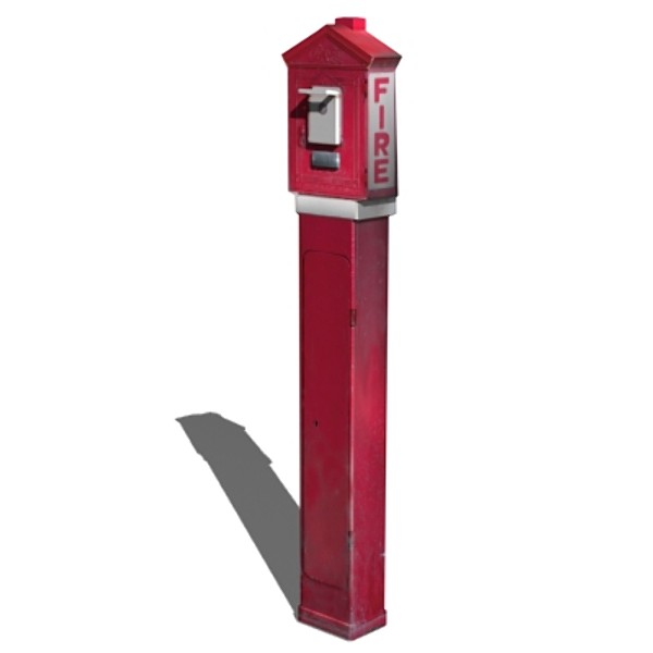 alarm box 3d max - Fire Box... by Mickey Models