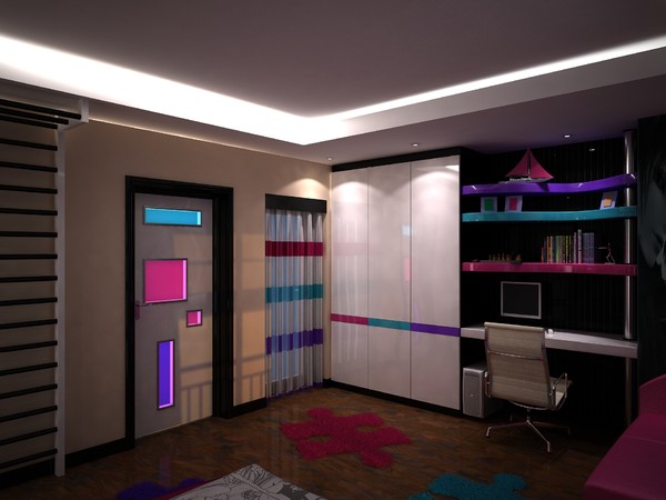 3d modern child design model - Kids Room by solarseas