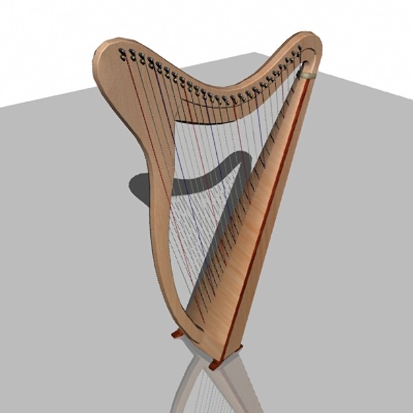 free obj model harp - Harp by mostlysquare