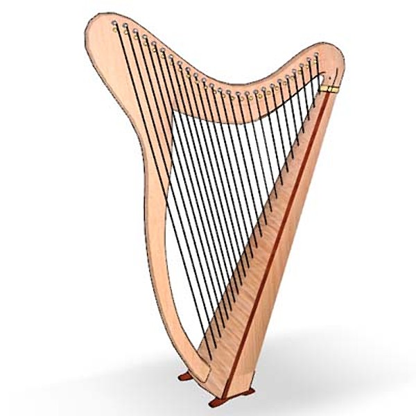 free obj model harp - Harp by mostlysquare