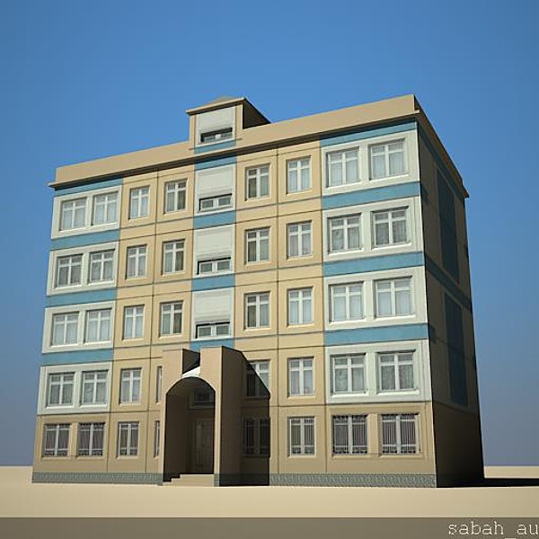 lightwave building games - Bank Building Lowpoly by sabah_au