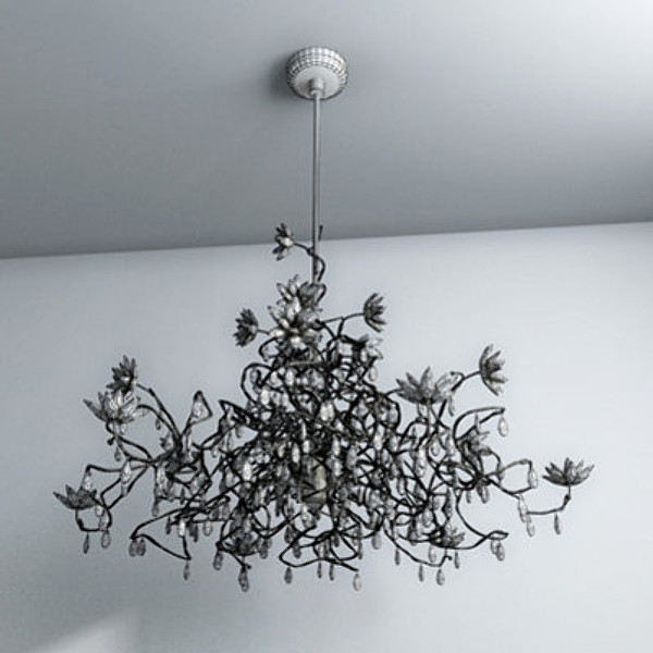 jewel chandelier hl15 amber 3d model - Harco Loor Jewel Chandelier HL15 Amber by RTEwork
