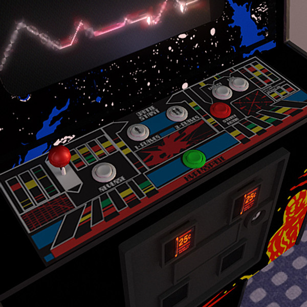 classic defender 3d model - Defender Game by My3DGuy