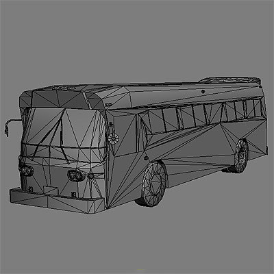 ready bus buses 3d model - Buses collection... by GameArt3D