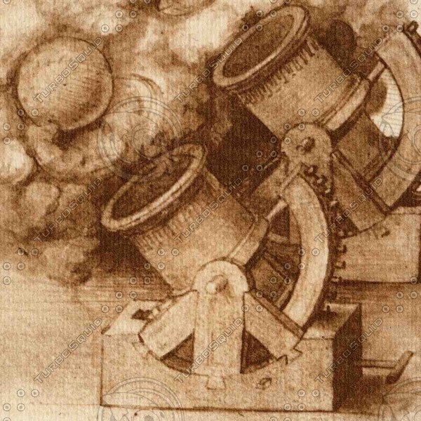 mortar leonardo da 3d 3ds - Mortar by Mar.K