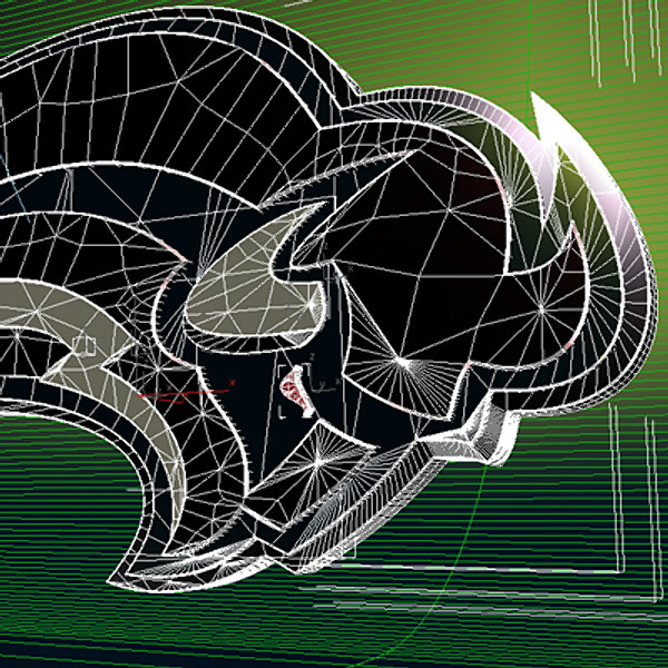buffalo logo 3d model - Buffalo by cermaka