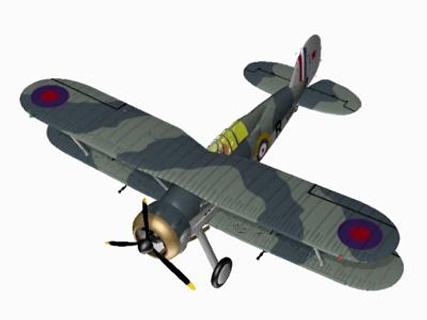 3d gloster sea gladiator fighter - Gloster Sea Gladiator by pbratt