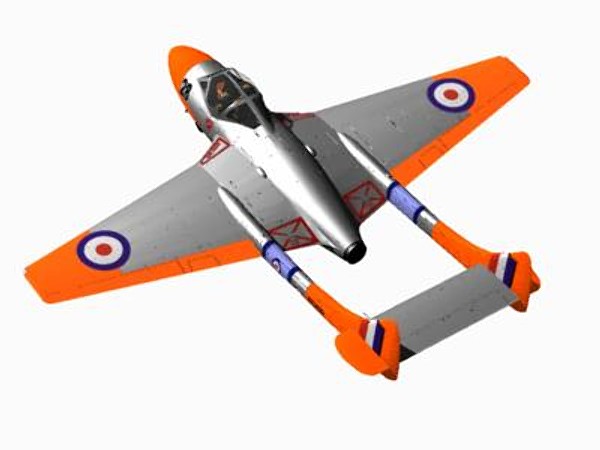 havilland vampire t11 3d c4d - De Havilland Vampire T11 by pbratt