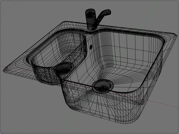 3ds blanco sink kitchen - sink.blend by Marta_S