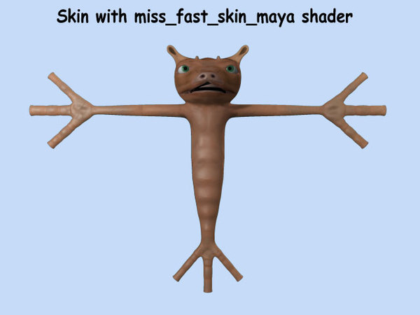character flight navigator 3d obj - Puckmaren, little nice alien by daniel4d