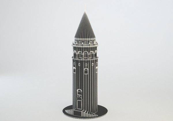 3ds max galata tower - galata tower by luledesign