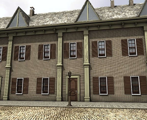 medieval town c4d - Medieval town by ERLHN