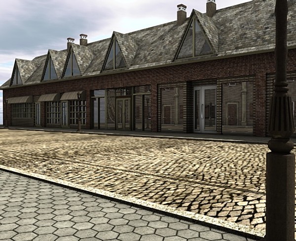 medieval town c4d - Medieval town by ERLHN