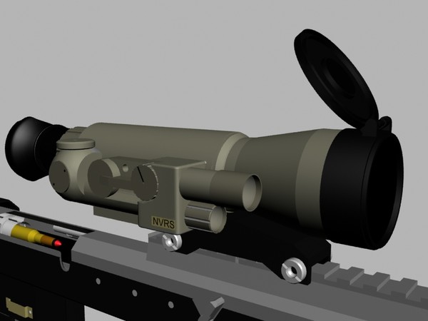 3d dsr-1 sniper rifle leupold - DSR-1 Sniper Rifle with Leupold Mark 4 & Yukon NV Scope... by Imagetek3D
