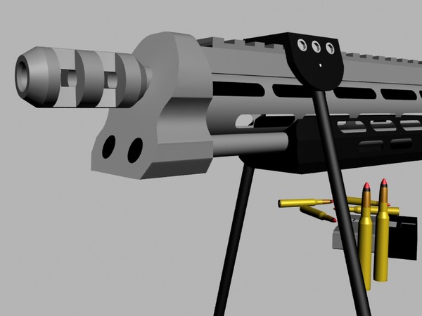 3d dsr-1 sniper rifle leupold - DSR-1 Sniper Rifle with Leupold Mark 4 & Yukon NV Scope... by Imagetek3D