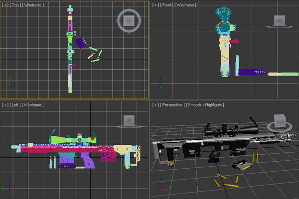 3d dsr-1 sniper rifle leupold - DSR-1 Sniper Rifle with Leupold Mark 4 & Yukon NV Scope... by Imagetek3D