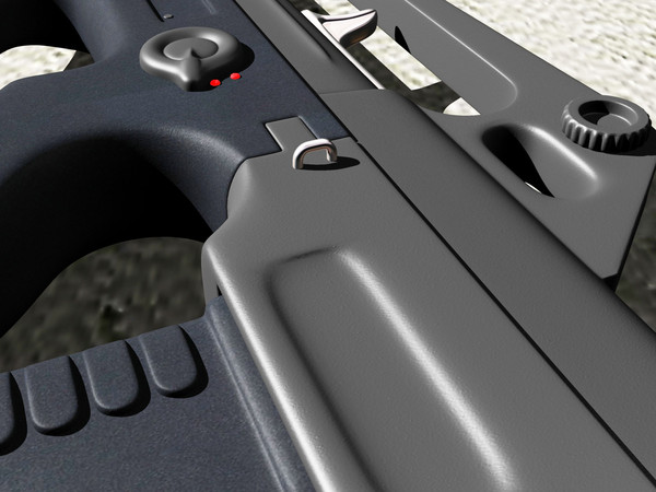 automatic rifle 3d model - AUG-2010 by Alvares