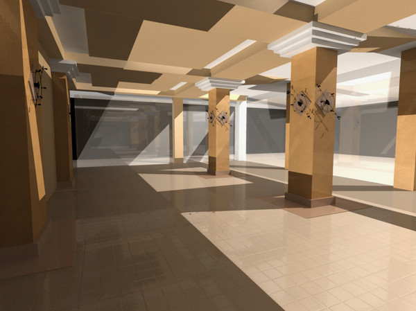 hotel museum 3d model - Hotel and Museum by studiorender