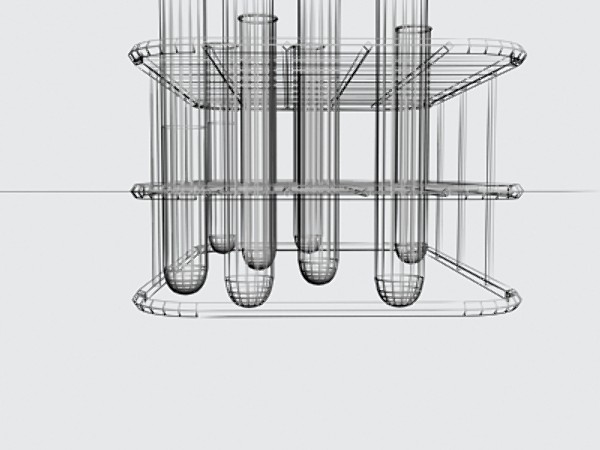 lab tubes sample 3d max - LAb_tubes&base by Miguel Q