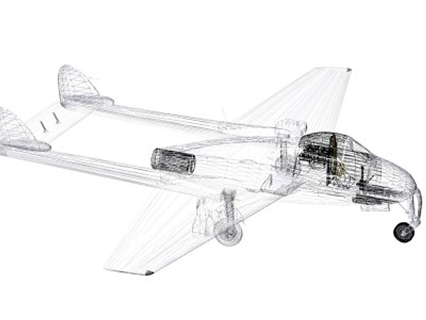 3d havilland vampire jet fighter - De Havilland Vampire FB9 by pbratt