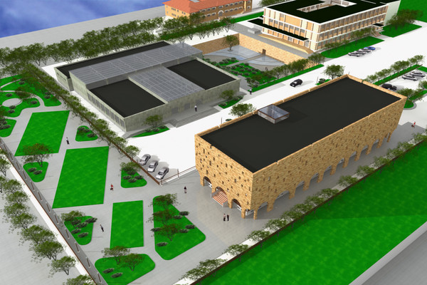 hotel museum 3d model - Hotel and Museum by studiorender
