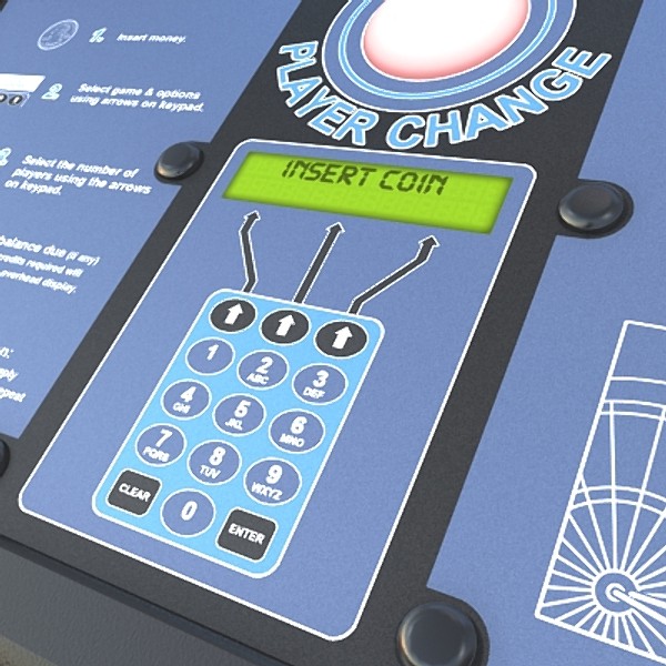 3d model arcade dart board - arcade darts by monkeyodoom