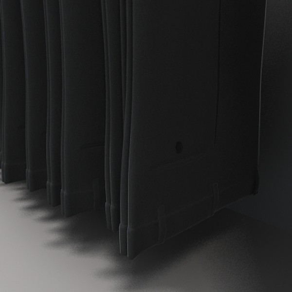 blouses wall 3d model - blouses wall by monkeyodoom