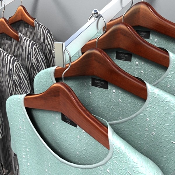 blouses wall 3d model - blouses wall by monkeyodoom