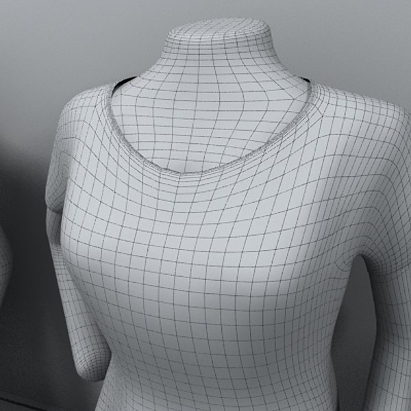 blouses wall 3d model - blouses wall by monkeyodoom
