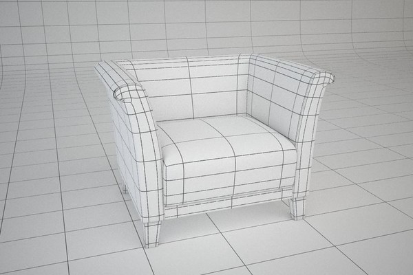 contemporary furniture sofa lounge chair 3d obj - contemporary furniture... by mmvis