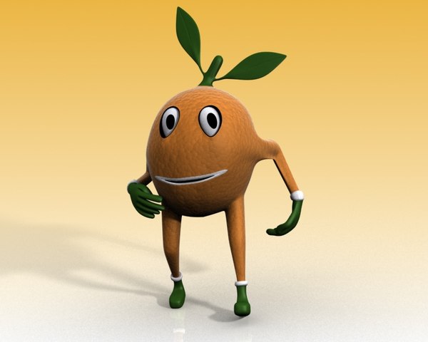 mango lemon cherry man 3d max - mango/lemon/cherry man by crymodule