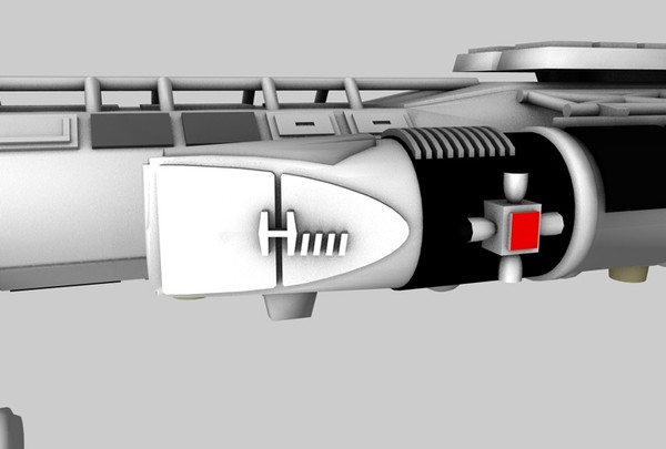 mk9 hawk fighter spacecraft 3ds - MK9 Hawk Fighter Spacecraft by MattTrout