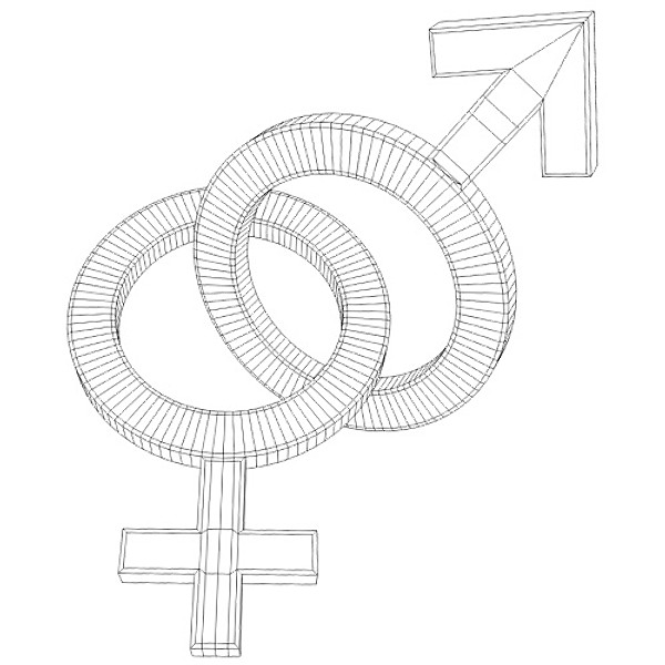 3ds max male female symbol - Male and Female Symbols by NesAn Studio