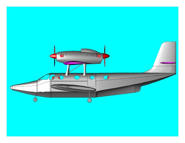 3d dornier seastar - Seastar.sat or .dwg by RodgerSaintJohn